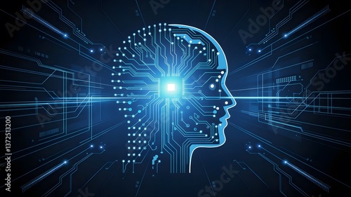 Digital Profile Head with Circuit Patterns