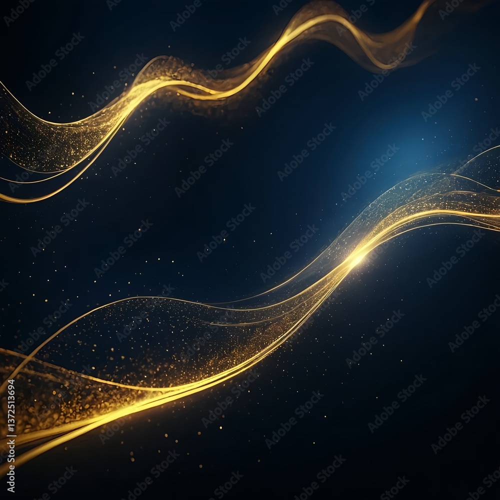 Abstract Gold Wave Background Abstract Gold Wave Background