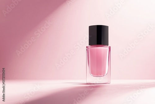 Blush pink nail polish on soft pink.