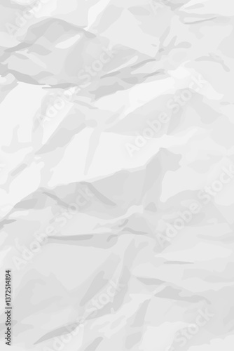 White clean crumpled paper