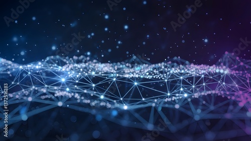 Digital Mesh of Interconnected Nodes on Gradient