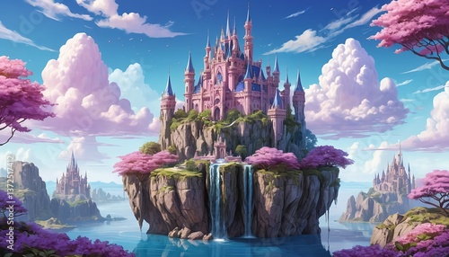 Fairytale Castle on a Floating Island