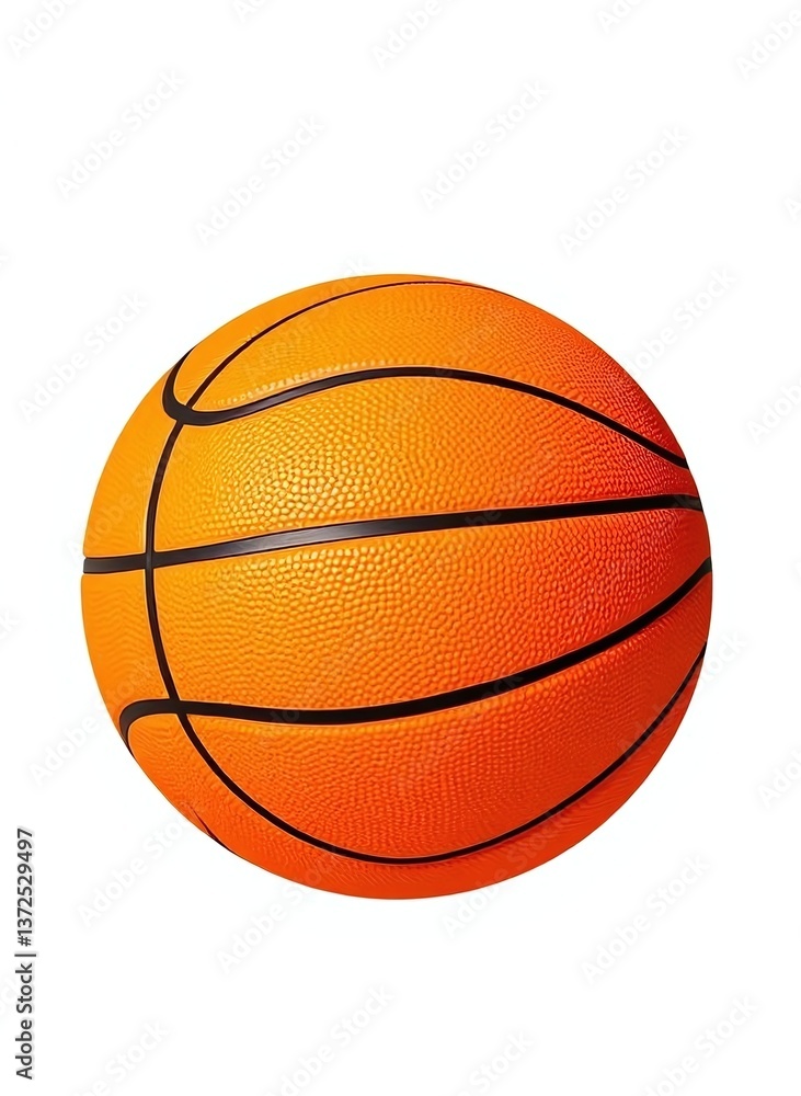 Fototapeta premium Basketball Isolating on White Background,