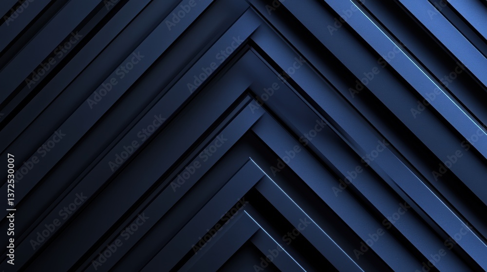 Obraz premium Abstract geometric background with dark blue triangular shapes creating a modern and elegant visual pattern design