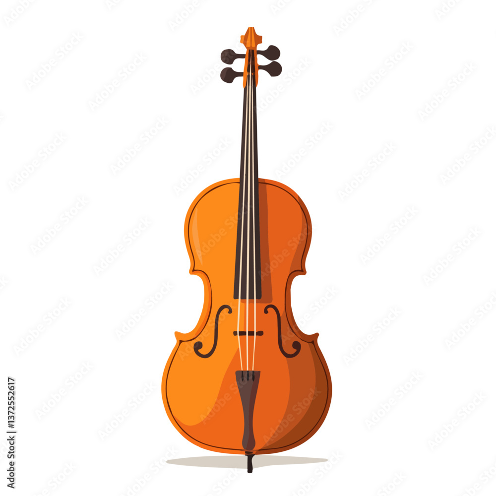 Flat vector cello tailpiece, minimalist design, isolated on a white background.
Flat vector cello tailpiece, minimalist design, isolated on a white background.