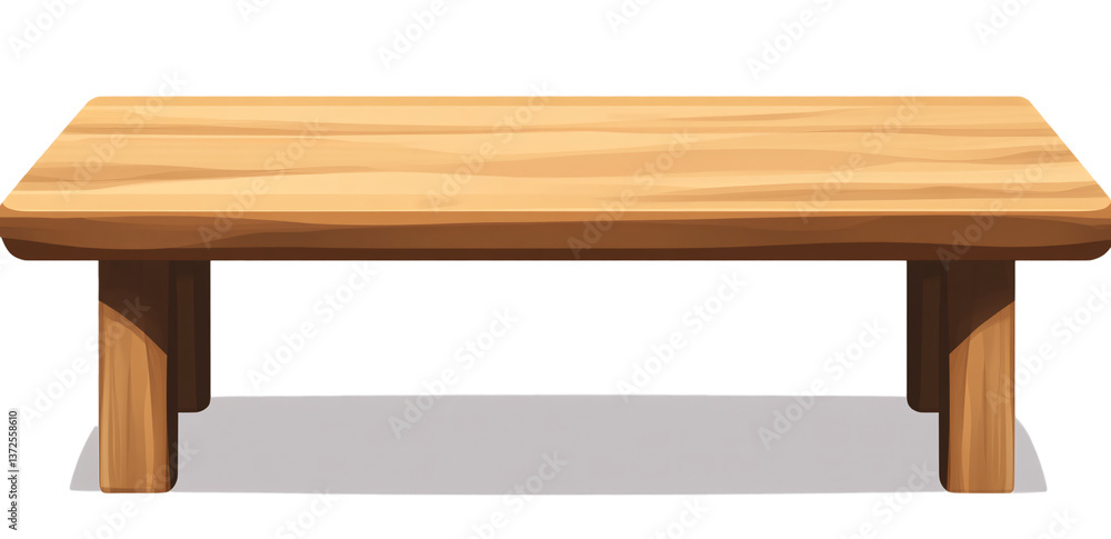 Wooden table isolated on a transparent background Wooden table isolated on a transparent background