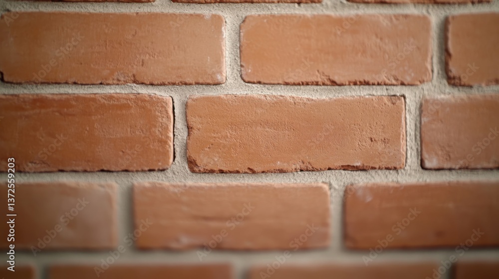 Obraz premium Brick wall photo wallpaper, the texture has a slight pattern.