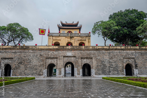 Hanoi, Vietnam, October 21, 2024. The Imperial Citadel of Thang Long is an ancient imperial city.