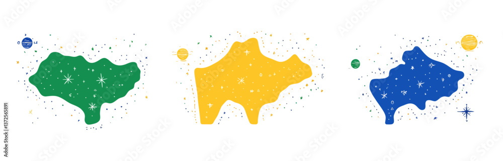 Obraz premium colorful paint splashes