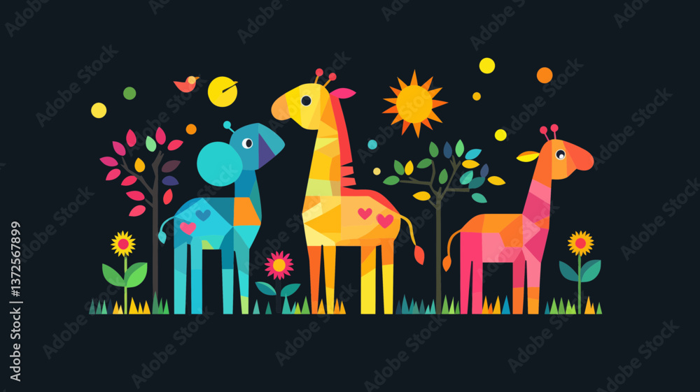 Obraz premium vector illustration of an abstract background