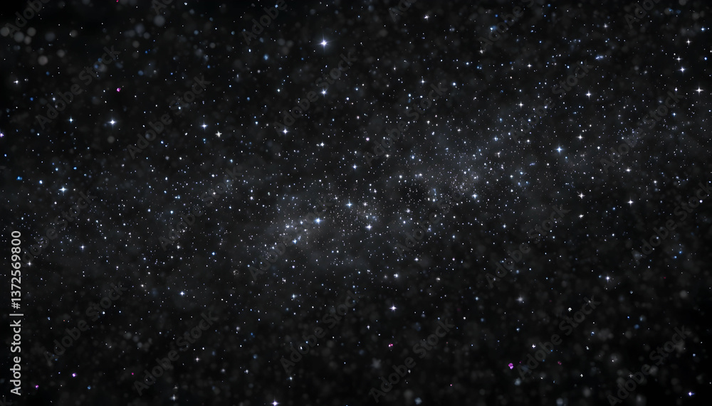 Obraz premium Deep Space Starfield Galaxy Universe Cosmos Astronomy Nebula Stardust Celestial SciFi Background Wallpaper