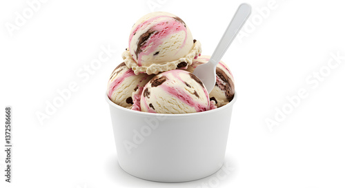 Baskin-Robbins Love Potion #31 Ice Cream in a White Cup
