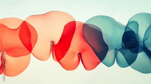 Abstract colorful waves blending seamlessly to create a vivid aesthetic experience.