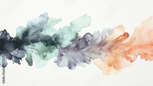 Beautiful abstract watercolor blend of colors creating a serene atmosphere.