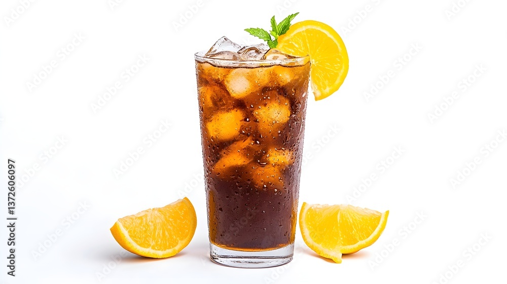 Refreshing iced tea with lemon and mint kitchen beverage photography bright setting close-up summer vibes Refreshing iced tea with lemon and mint kitchen beverage photography bright setting close-up summer vibes