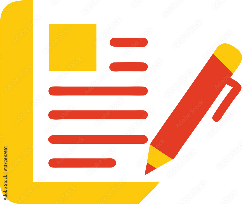 Resume Document Icon with Pen – Professional & Editable Design Resume Document Icon with Pen – Professional & Editable Design