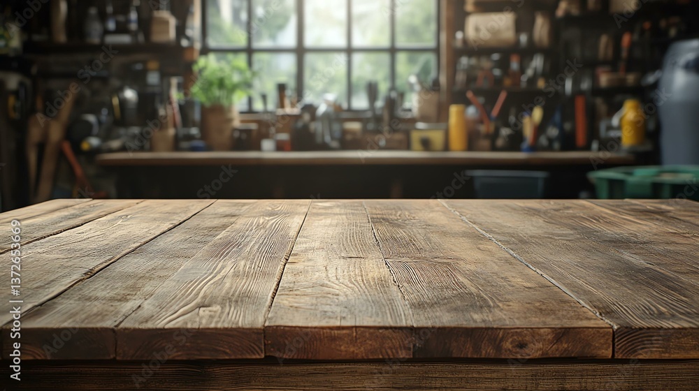 A rustic wooden tabletop in a cozy workshop setting, filled with tools and greenery. This background creates a warm atmosphere, ideal for showcasing crafts or DIY projects. A rustic wooden tabletop in a cozy workshop setting, filled with tools and greenery. This background creates a warm atmosphere, ideal for showcasing crafts or DIY projects.