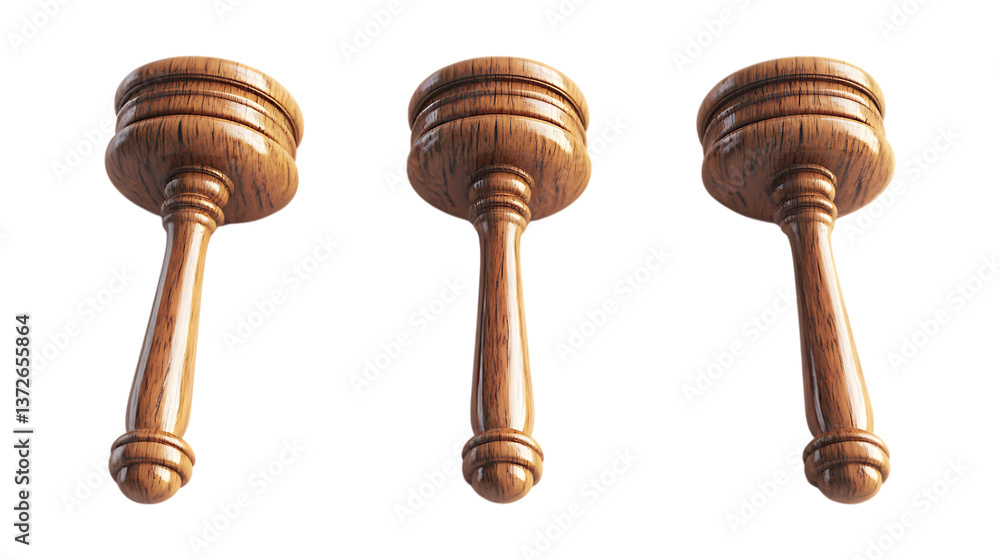 Gavel Set in Three Different Poses on Transparent Background for Legal Branding, Courtroom Graphics, or Justice Illustrations Gavel Set in Three Different Poses on Transparent Background for Legal Branding, Courtroom Graphics, or Justice Illustrations