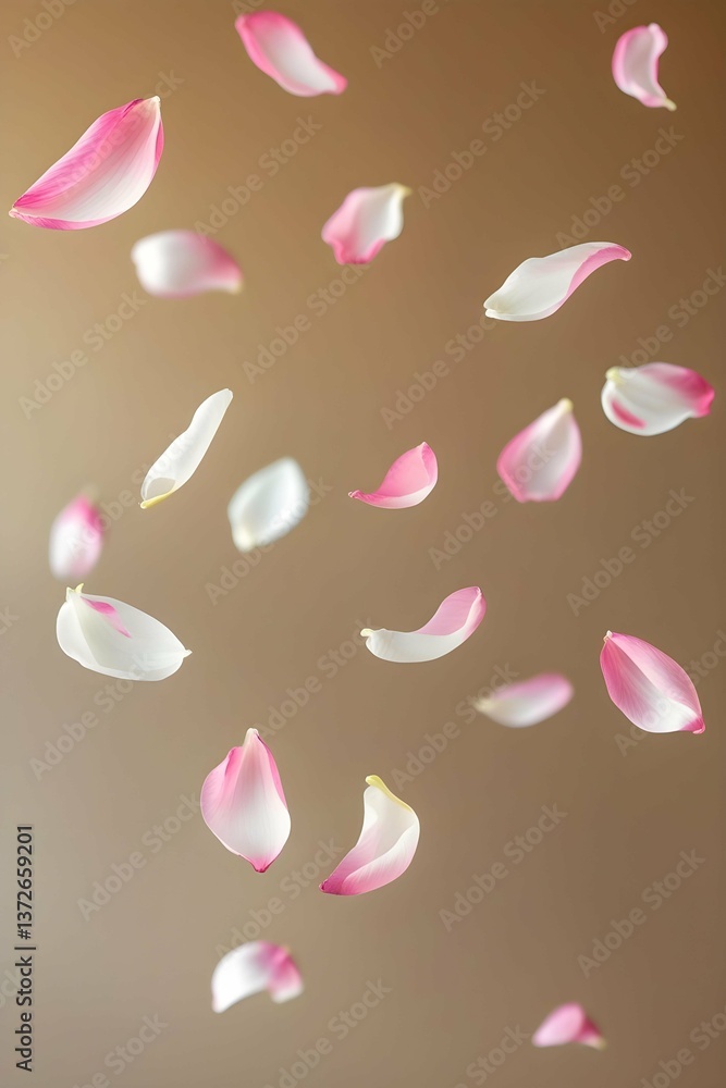 Fototapeta premium pink rose petals background