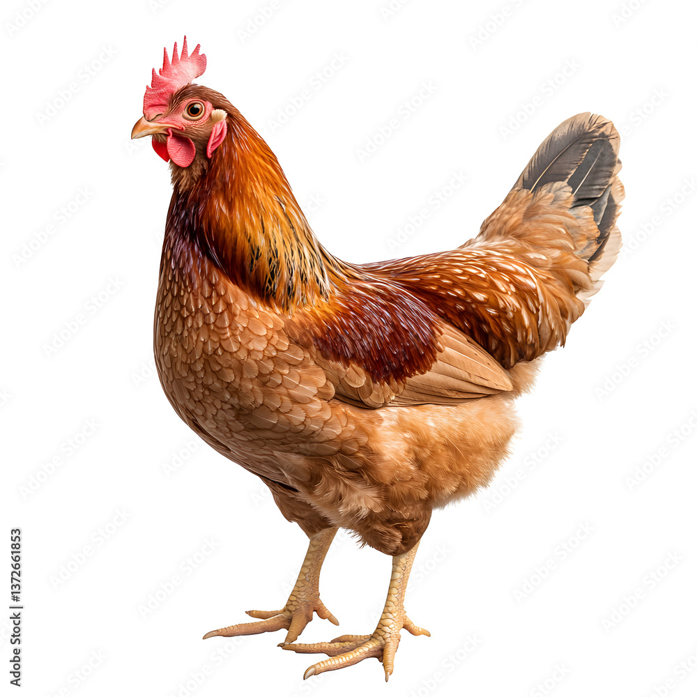 Fototapeta premium chicken isolated on white background
