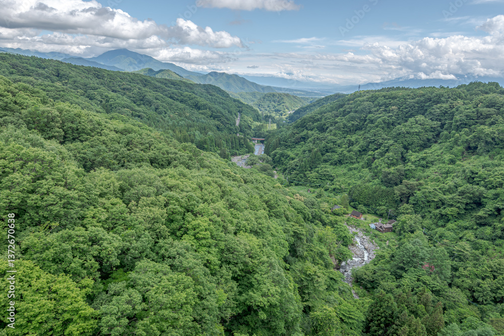 八ヶ岳高原大橋から観る川俣川渓谷の風景
八ヶ岳高原大橋から観る川俣川渓谷の風景