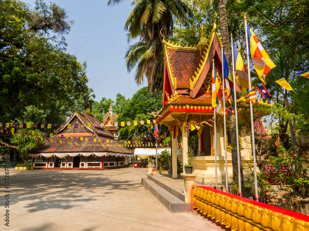 Fototapeta premium Vat Nong Bone, Vientiane, Laos