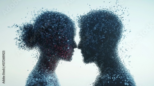 Generative Ai representing divorce of two weds.