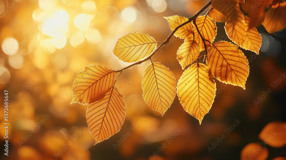 Leaves bathed in sunlight creating a warm and inviting atmosphere perfect for nature-focused illustrations and designs Leaves bathed in sunlight creating a warm and inviting atmosphere perfect for nature-focused illustrations and designs