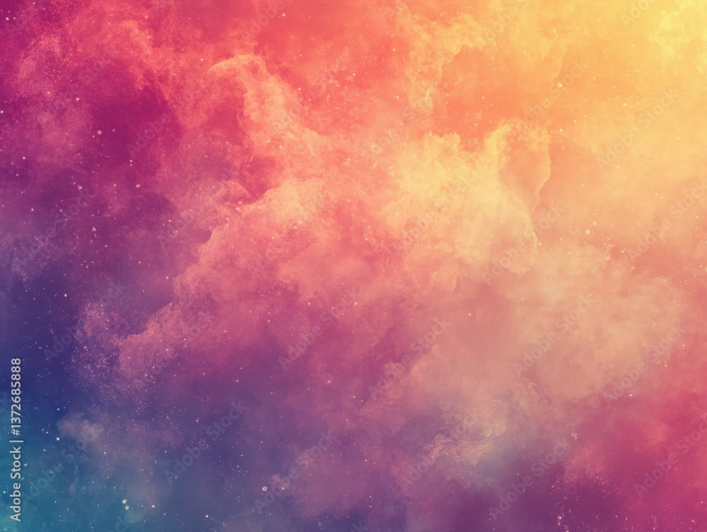Obraz premium Stunning colorful nebula space background with drifting clouds in the cosmos creating a spectacular celestial view