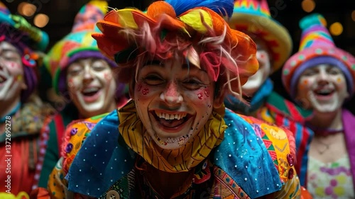 Joyful Clowns in Performance