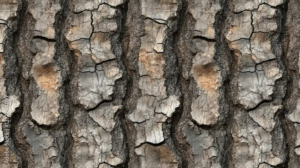 Detailed tree bark pattern with greyish natural tones. Detailed tree bark pattern with greyish natural tones.