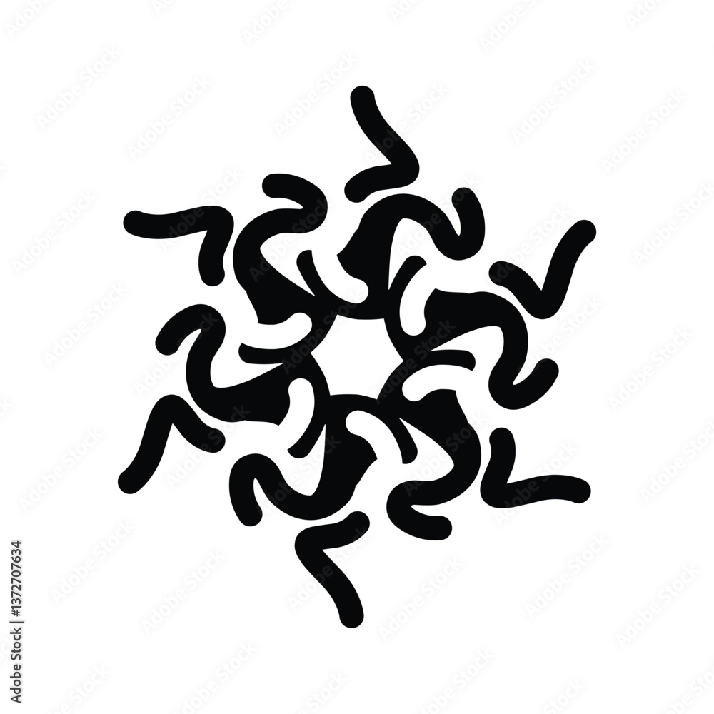 Obraz premium ink splashes icon logo design on white background