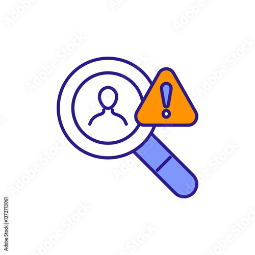 Suspicious Activity Icon for Fraud Detection.
