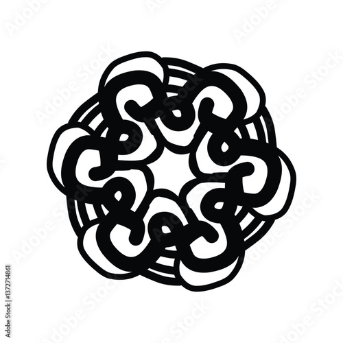 vector illustration of abstract symmetry design 