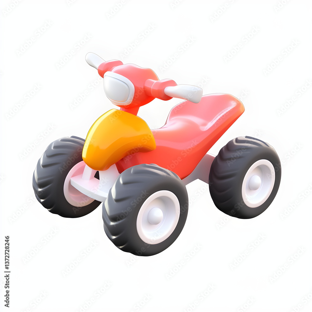 A whimsical animated quad bike with exaggerated proportions, bold outlines, and a dreamy, storybook aesthetic. This vibrant, colorful illustration blends fantasy and charm, creating a lively and imagi A whimsical animated quad bike with exaggerated proportions, bold outlines, and a dreamy, storybook aesthetic. This vibrant, colorful illustration blends fantasy and charm, creating a lively and imagi