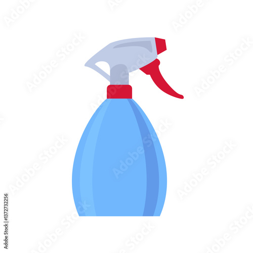 Spray bottle isolated on white background. Vector cartoon flat illustration. 