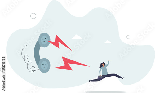 Customer complaint, dissatisfaction from product or service problem, angry feedback from client concept.flat character life .