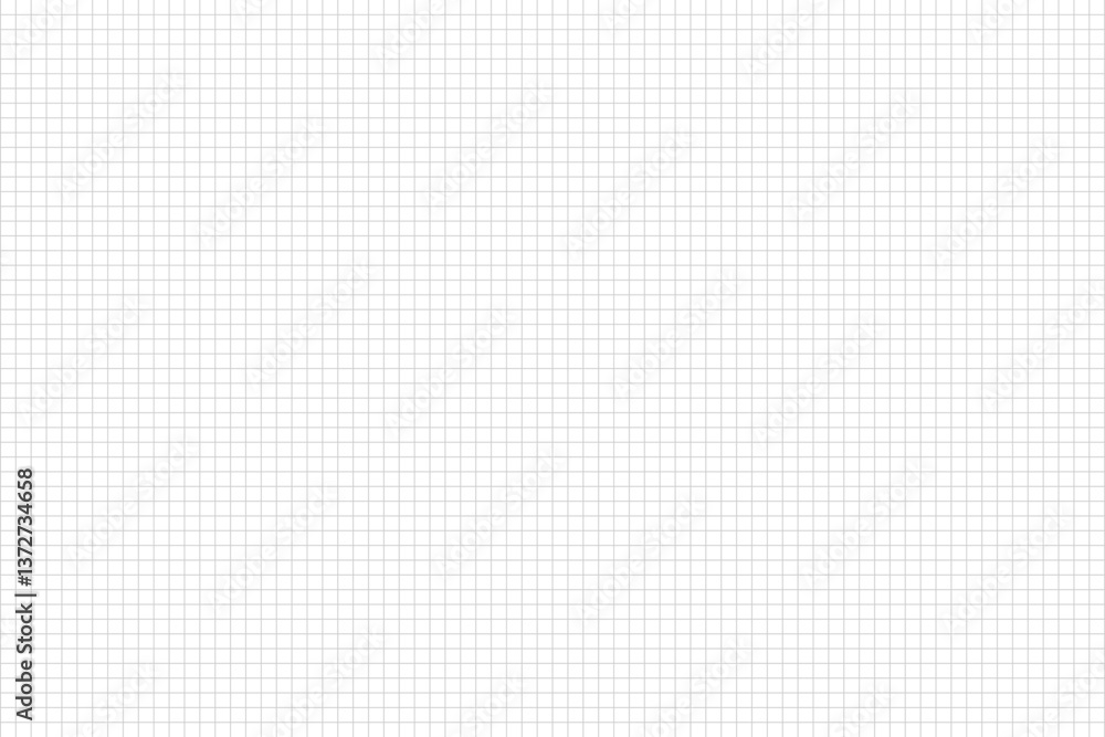 Graph notebook paper texture overlay effect design element. Lined paper background. White notebook sheet with grid banner. Graph notebook paper texture overlay effect design element. Lined paper background. White notebook sheet with grid banner.