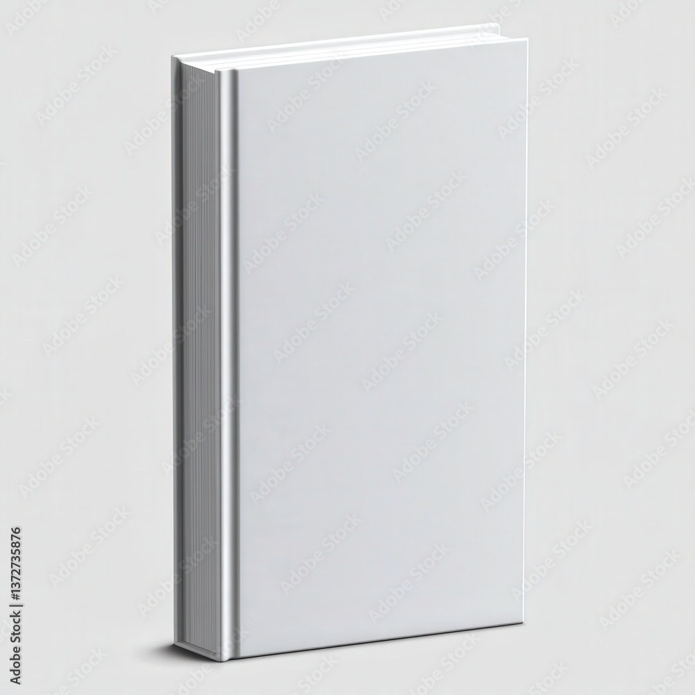 Minimalist White Hardcover Book Mockup – 3D Rendering Minimalist White Hardcover Book Mockup – 3D Rendering
