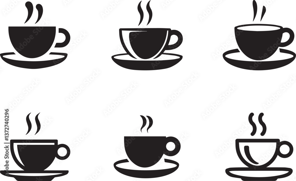 Various Coffee Cup Designs Vector Collection Various Coffee Cup Designs Vector Collection