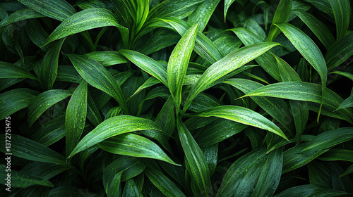 Wallpaper Mural Lush green leaves in natural habitat close-up photography indoor environment botanical concept Torontodigital.ca