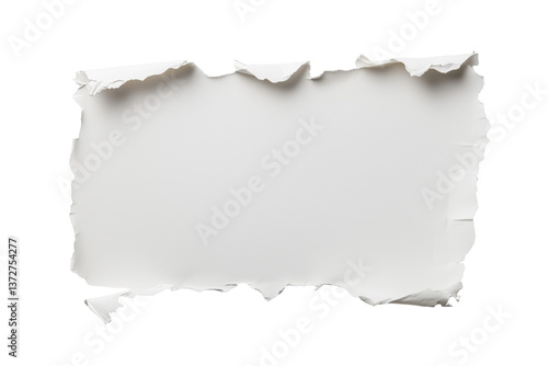 Zerrissener Papierstreifen mit realistischer Struktur PNG mit transparentem Hintergrund

