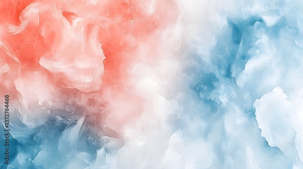 Fototapeta premium A swirling abstract display featuring complementary colors with texture