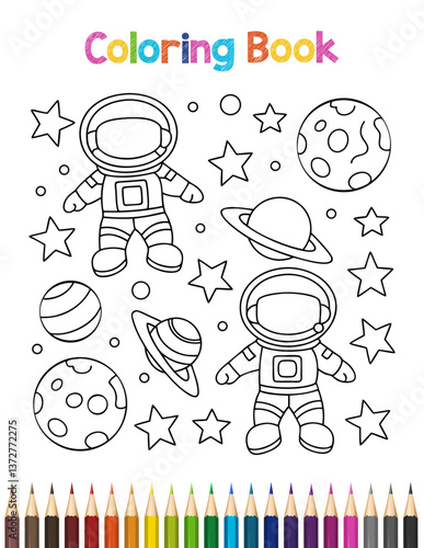 Cartoon children drawing funny animals on white paper