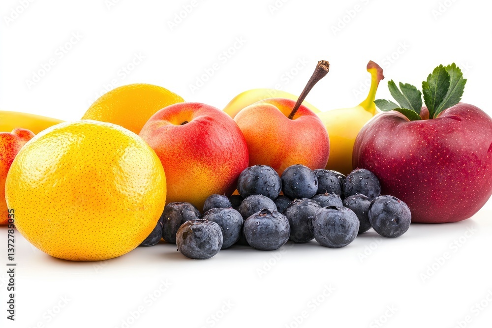 fruit isolated on white background, clipping path, full depth of field fruit isolated on white background, clipping path, full depth of field