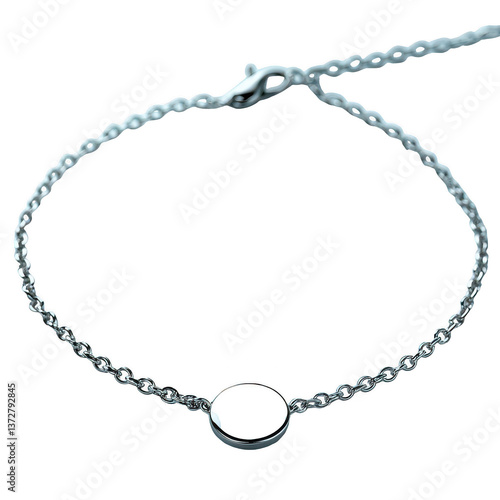 Wallpaper Mural Elegant Silver Bracelet with Intricate Detailing Isolated on Transparent Background, Ideal for High-End Jewelry Lovers Torontodigital.ca