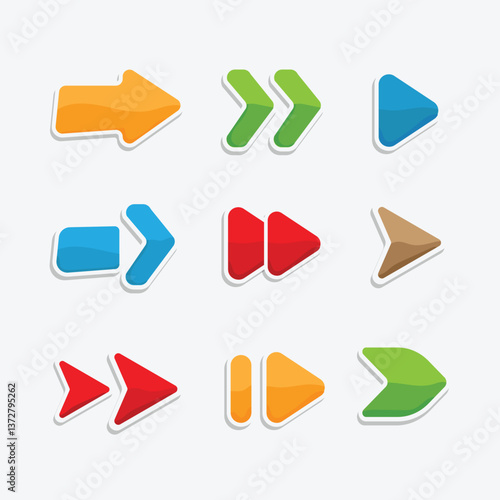 Flat design arrow collection Free Download Flat design arrow collection - GFXLoad