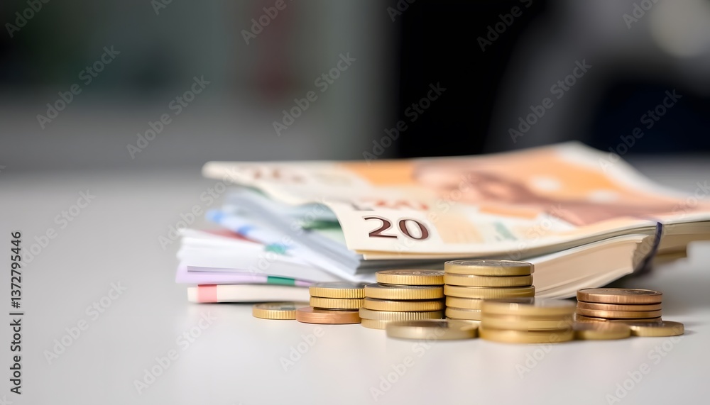 Financial planning strategies modern workspace visual content organized environment close-up view money management insights Financial planning strategies modern workspace visual content organized environment close-up view money management insights