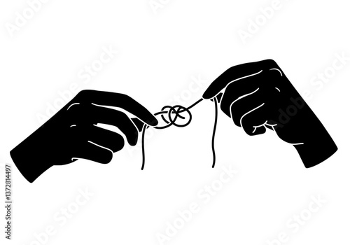 Managing Complex Emotions Knot Icon Vector