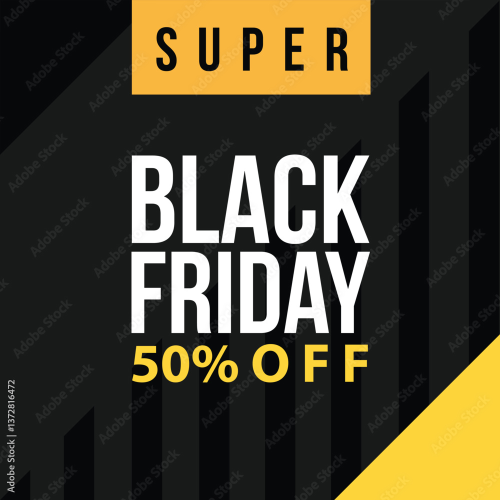 Fototapeta premium Black Friday Sale - 50% Off